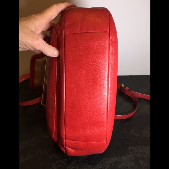 Red Coach Taylor Smooth Flap shoulder bag - Picture 3 of 8